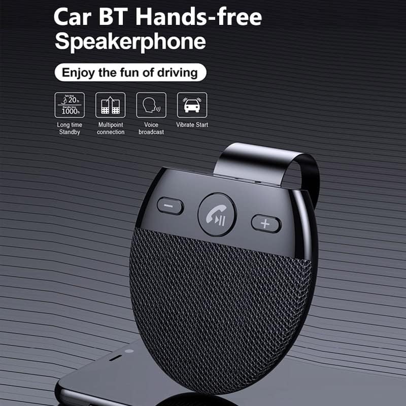 Безжичен Bluetooth Sun Visor Hands Free Car Комплет за звучник на звучник за звучник за звучник