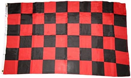AES AES American Wholesale 3x5 Рекламирање проверен проверка на црно црвено полиестерско знаме 3'x5 'Банер