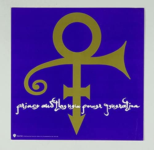 Принцот и новиот постер за производство на електрична енергија Flat 1992 Love Symbol Album Промоција 12 x 12