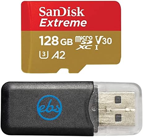 Sandisk 128gb Micro SDXC Екстремна Мемориска Картичка ЗА Dji Беспилотни Летала Работи Со Avata И Очила 2 Класа 10 Пакет со 1 Сѐ Освен Stromboli