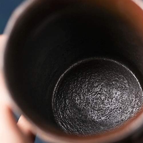 Кригла класичен дизајн керамички чаши за кафе 6.6 унца чаши со чинии за топли или ладни пијалоци како какао, млеко, чај или вода кафе