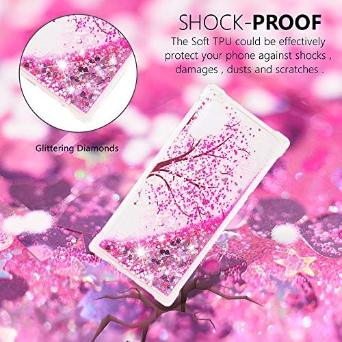 Galaxy Note 10+ Pro/Plus/5G Case, Zermu ShockProof Series Cute Model Bling Quicksand Syterable Traible Fusing Fusion Moving Tquil Sparkly TPU