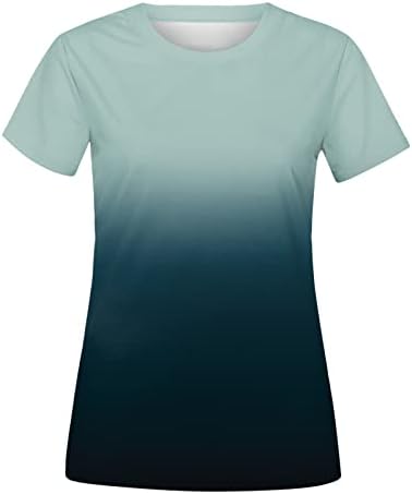 Симпатични врвови маички лабави кратки ракави врвови на туника печатени врвови на тренингот летни врвови за жени класични кошули за