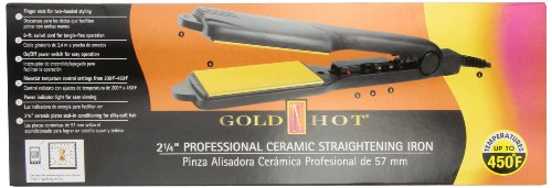 Злато N Hot Hot GH2145 2-1/4 Професионално керамичко рамен железо