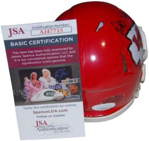 Signи РИД потпиша мини фудбалски шлем JSA COA AJ47715-Автограм Нфл Шлемови