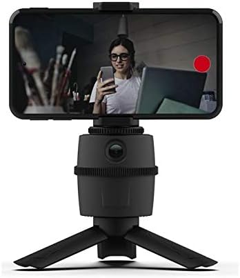 Застанете и монтирајте за Oppo A53 - PivotTrack Selfie Stand, Pivot Stand Mount за проследување на лицето за Oppo A53 - Jet Black