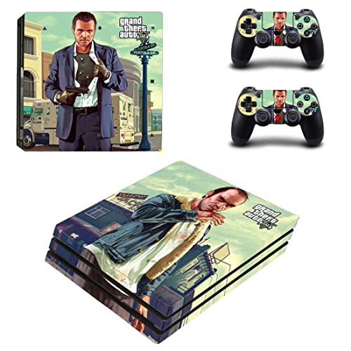 За PS5 Disc - Game Grand GTA Theft и Auto PS4 или PS5 налепница за кожа за PlayStation 4 или 5 конзола и контролори Декал Винил ДУЦ -5696