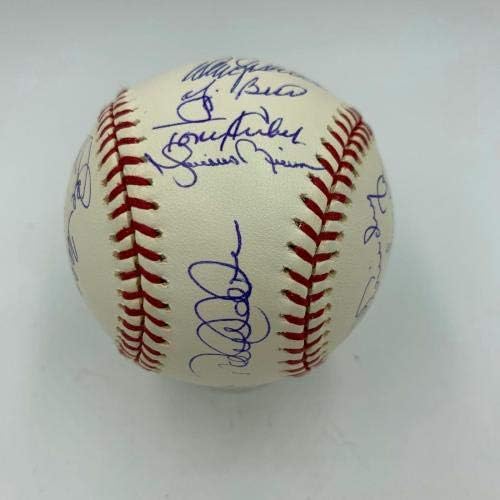 Дерек etетер Маријано Ривера Дон Матингли Јанкис Легенди потпишаа бејзбол Штајнер - автограмирани бејзбол