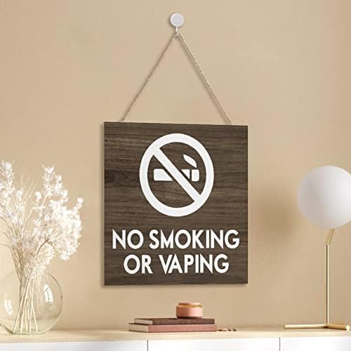 Рустикални дрвени знаци инспиративни понуда без пушење или испарување виси wallидна уметност дрвена плоча фарма куќа wallид декор