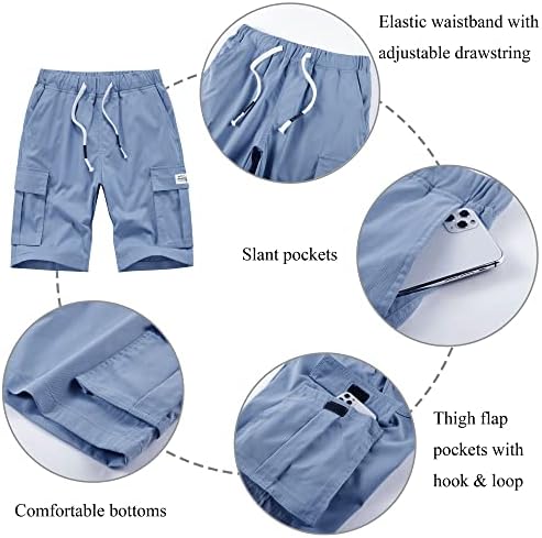 Карго шорцеви Vtuaol за жени кои се обидени опуштени удобни шорцеви за пешачење со повеќе џебови