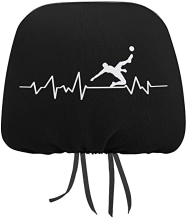 Фудбалски фудбалски фудбалско чукање на срцето Универзален потпирач за глава на автомобили Покријте мека автомобилска седиште за глава