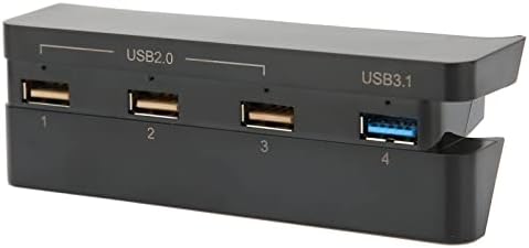 LAZMIN112 USB Центар ЗА PS4 Слим, 4 ПОРТА USB 3.1 2.0 USB Продолжување Полнач ЗА PS4 Тенок Игри Конзола, Приклучок И Игра