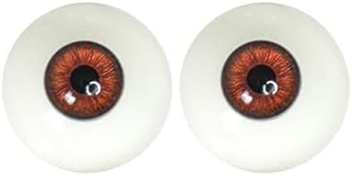 LIFANOU HALF ROORE EYPALLES 33мм - 1 пар реални акрилни лажни очи за реквизити за Ноќта на вештерките, занаети за кукли, космеј и украсување