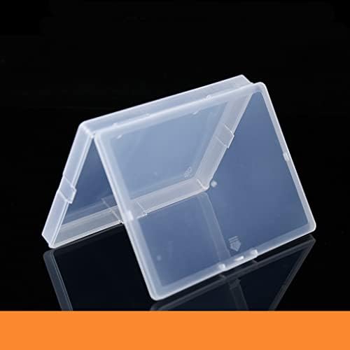1 ПАРЧИЊА Правоаголник Проѕирна Пластична Кутија За Складирање за Складирање, 5, 8х4, 3х0, 7инчи