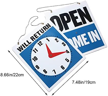 Знак за приказ на часовникот Практичен ќе го врати знакот Едноставен отворен затворен знак за канцелариски конференциски простории