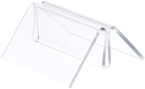 Plymor Clear Acrylic Style Signe Clip Display со етикета пред, 1,75 W x 1,75 D x 1 H H