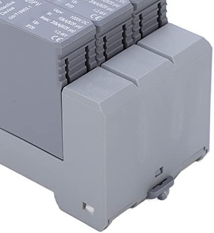 20KA House Surge Arserster 3P 1000V DC Arrester со низок напон, пламен ретардант PV Surge Protector 36mm DIN Rail Mounting, CHLT-20PV