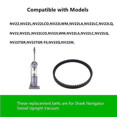 Ремен за замена на CPAI за навигатор на ајкула вртливата исправена вакуум, компатибилен со моделите: NV22, NV22L, NV22S, NV26, NV27 серија （2