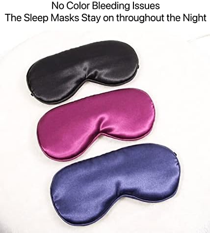 Маска за спиење маска за очи - маска за спиење маска за спиење маски за спиење за жени 3 брои маска за спиење за мажи со прилагодливи ленти