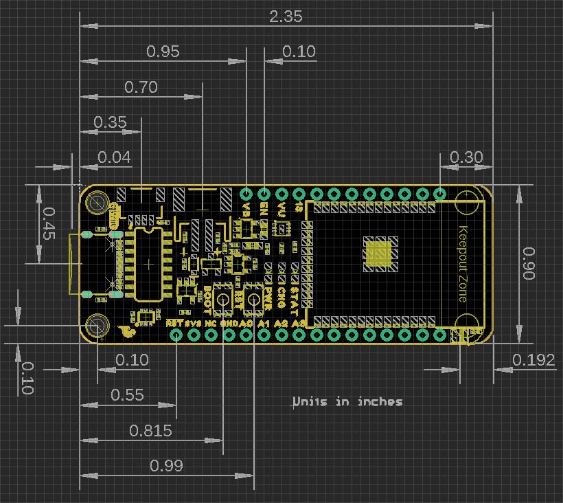 SparkFun Thing Plus - ESP32 Wroom - ESP32 -D0WDQ6 Чип Интегриран RGB статус LED Оперативен напон: 3,3V Димензии на таблата: 2,3in x 1.0in