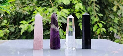 Оргонит продавница Природни скапоцени камења заздравување кристални стапчиња | Аметист кристал | Роуз кварц | Јасен кварц | Црн Обсидијан