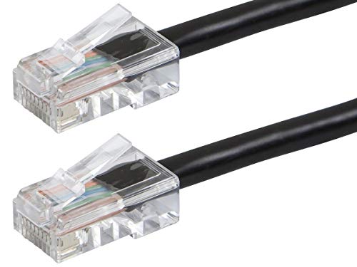 Кабел за лепенка Monoprice CAT6 Ethernet - 0,5 стапки - сина | Мрежен интернет -кабел - RJ45, заробени, 550MHz, UTP, чиста гола