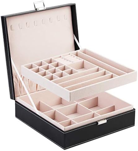 А&засилувач; Стп Кожна Кутија За Накит Комбинирана Кутија За Складирање Голема И Средна