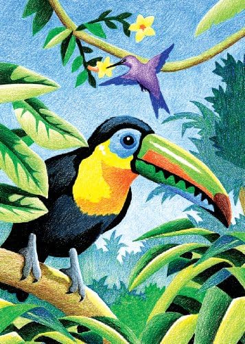 Дарис Ројал и Лангникел мини молив во боја од комплет: 5x7 тропски птици
