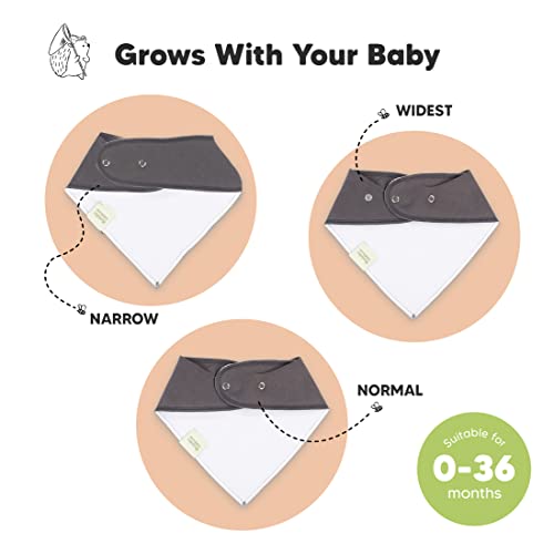 Keababies 8 -пакувања органски бебиња бандана лигави и 5 -пакувања муслински крпа за бебиња - стилски биб на унисекс бандана
