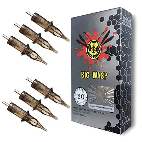 Bigwasp 12 Стандардни 9RS касети за игла за тетоважа 9 тркалезни засенчувачи 20 парчиња