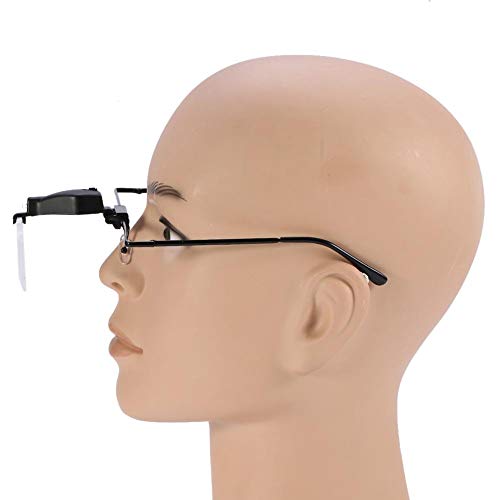 Глава за глава за глава за очила за очила за очила за глава, бесплатно продолжение на главата, зголемувајќи го стаклото за читање накит лупе,