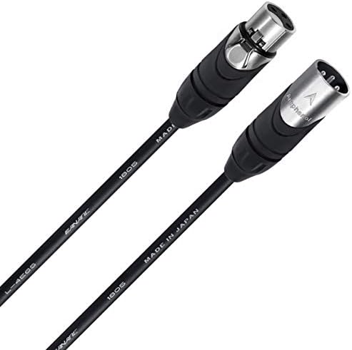 5 единици - 10 стапала - Canare L -4E6S, Quad Quad Balanced Meal to Female Microphone Cables со конектори за амфенол AX3M & AX3F Silver XLR