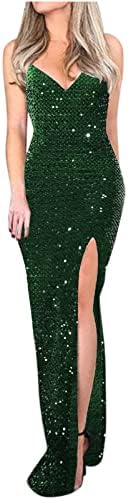 Sequin v вратот коктел фустани за жени вечер забава долг фустан 2023 летен максичен фустан без ракави без ракави