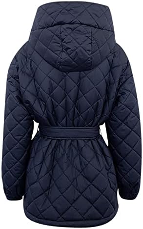 Womenените со качулка памучна палто мода зимска топла преголема преголема јакна од парки