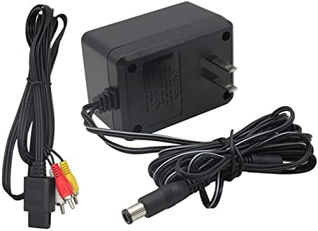 Преносен 3 во 1 адаптер за наизменична струја 100-240V кабел за напојување W/AV кабел за Super Nintendo SNES системи генеза1