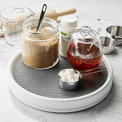 Copco Pro Non-Skid Pantry Cabinate Lazy Susan Turntable, 12-инчен, јаглен
