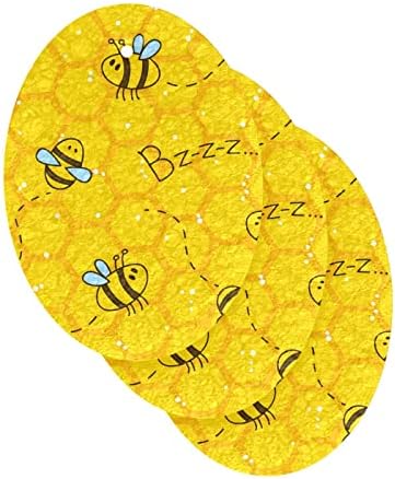 Алаза Симпатична пчели и саќе природни сунѓерски кујнски целулозни сунѓери за садови миење на бања и чистење на домаќинства, не-крик