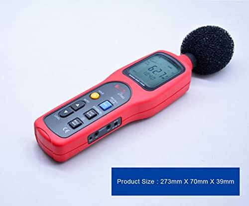 Мерач на ниво на звук BHVXW Дигитален тестер за бучава 30-130dB децибела за мониторинг на фреквенцијата на фреквенцијата/стапката