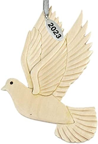 Зачудувачки украс на гулаб на бело дрво, 2023 г.