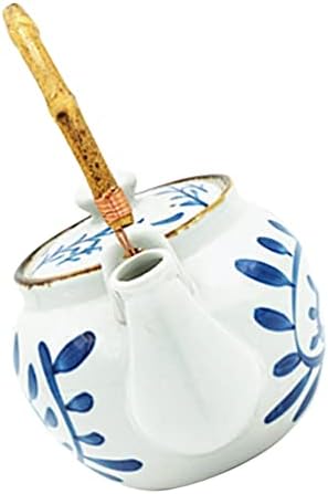Кабилок канцеларија украс канцеларија декор гроздобер декор тиклет чајник јапонски кинески мал чајник сина и бела порцеланска чајничка