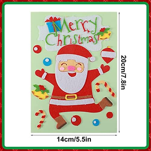 6 Комплети Комплети За Божиќни Картички ЗА Деца Комплет За Картички ЗА Снешко Сами Рачно Изработени Божиќни Картички Комплет За Честитки За Дедо