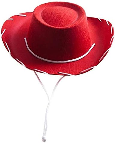 Демин невеста капа Детска реквизит црвена 1 парчиња украси за украси за забава за забава за каубојски капа забава каубојски капачиња