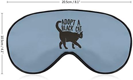Црна мачка спиење маска за очи мека смешна сенка за очи за очи за очи за очи за спиење за очи за патување