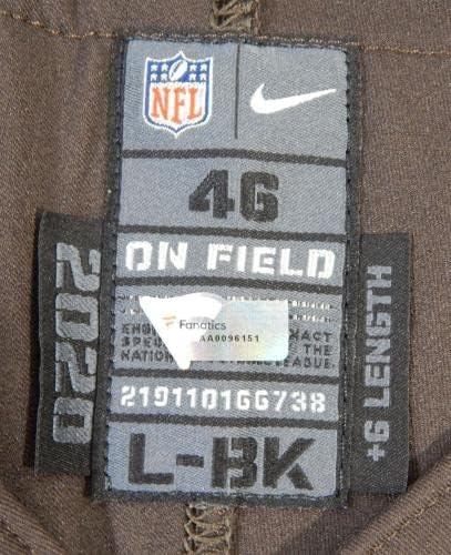 2020 година Кливленд Браунс го нацрта Форбс 79 играта користена дрес на кафеава практика 46 353 - непотпишана игра во НФЛ користени дресови
