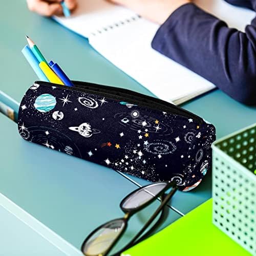 Вселенски планети за галаксии, молив случај Студентска канцелариска торбичка торбичка патент пенкало торба шминка козметика торба