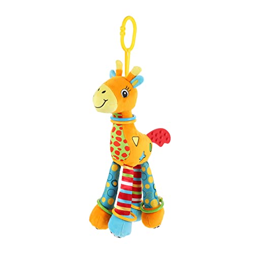Vosarea жирафа автомобил што виси бебе soother штрајкувачки играчки играчки кадифен цуцник жолто новороденче
