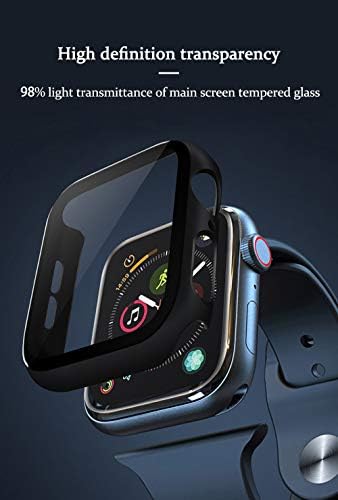 [2-Пакет] Хенстар Компатибилен Со Apple Watch Серија 3/2/1 42mm Случај, Ултра Тенок HD Калено Стакло Заштитник На Екранот Целосна