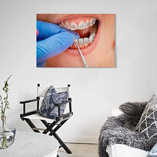 Фотографии на wallsидовите на стоматолошките болници, украси во стоматолошки канцеларии, стоматолошка нега, ортодонција, wallидни уметнички слики