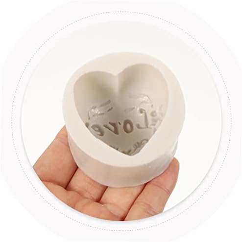 Абаодам 2 парчиња силиконски мувла во форма на срце, миризливи сапуни од сапуни, калапи за силиконски гумички калапи, бонбони за