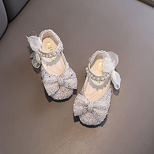 Перформанси танцувачки чевли за девојчиња детски чевли бисер ригистони кои сјаат деца принцези чевли бебе девојки сандали бебе